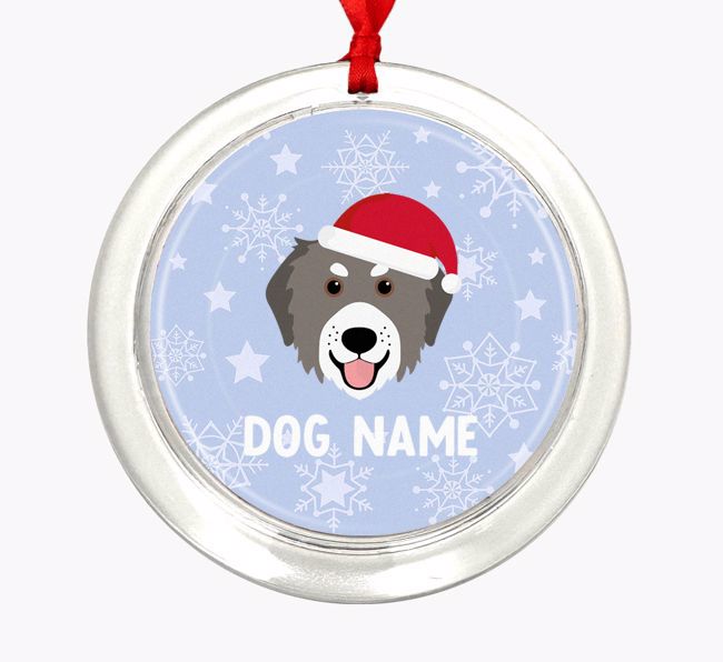 Snowflake: Personalized {breedFullName} Christmas Decoration